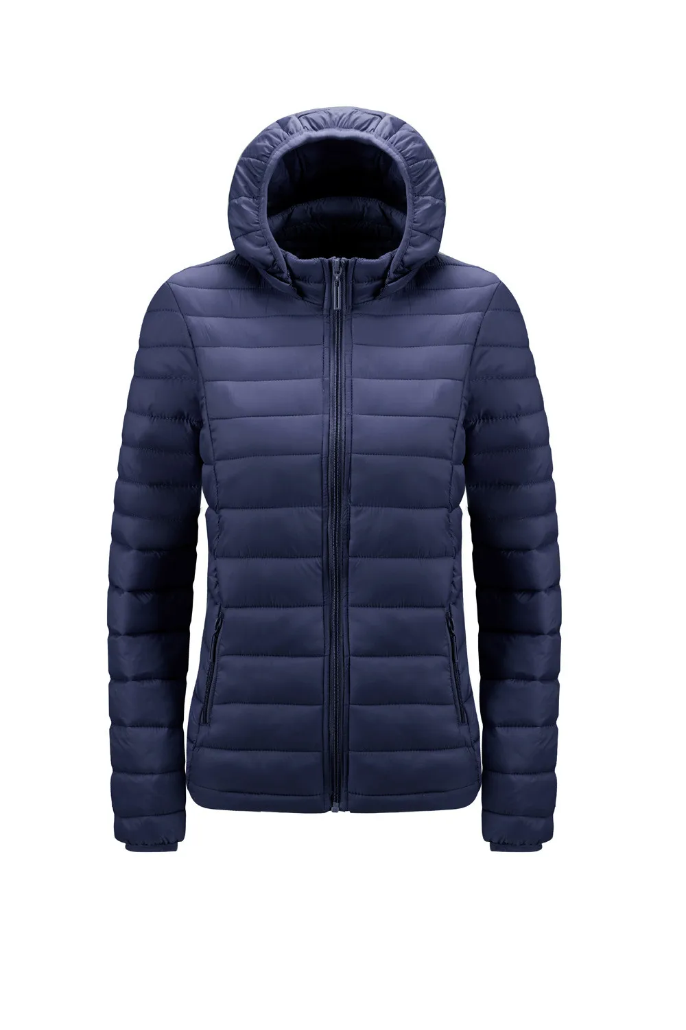 

2021 New Fashion Women Winter Warm Hoodie Solid Button Zipper Thicken Down Jackets Coat Outerwear 041138