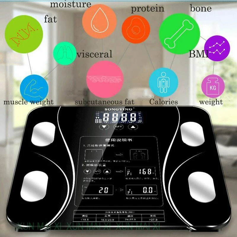 Smart Body Fat Scale lcd цифровой беспроводной телефон получить ИМТ монитор веса анализатор здоровья фитнес похудение инструменты весы
