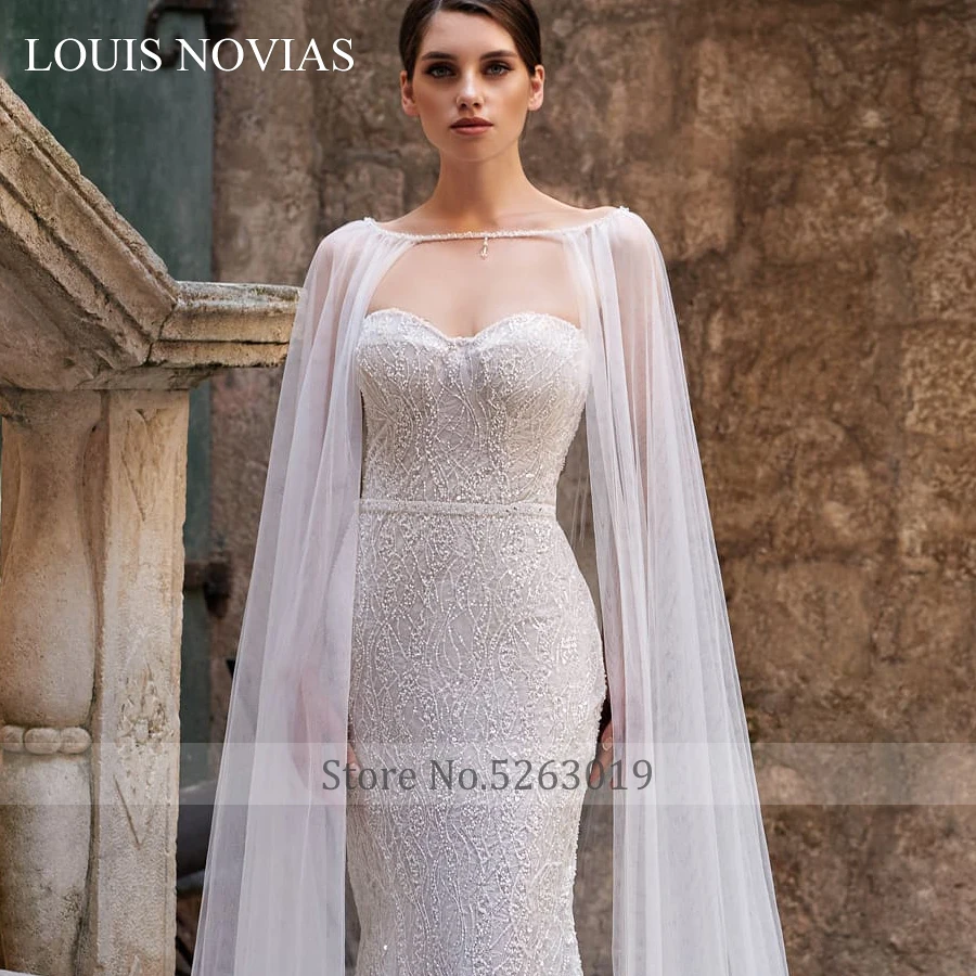 LOUIS NOVIAS 2020 г. сексуальное романтичное свадебное платье с милой русалкой Тонкая