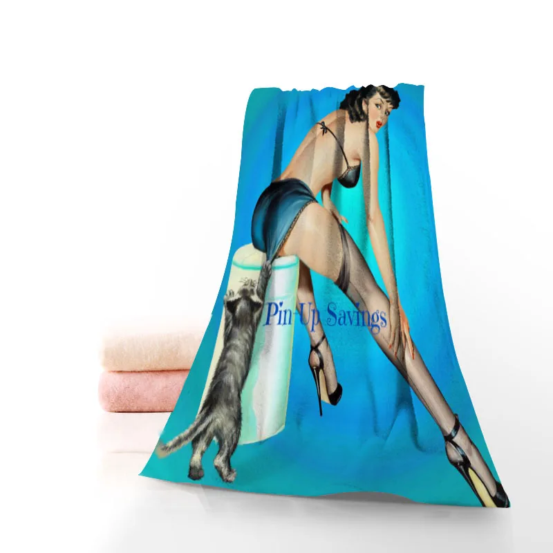 Горячая Распродажа Custom Pin Up 35x7 5 см спортивное полотенце для фитнеса портативное