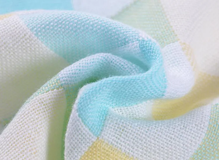 4 шт./лот хлопковый двухслойный марлевый платок для новорожденных квадратное