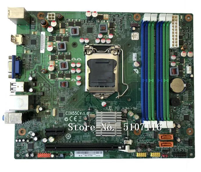 Высококачественная материнская плата для настольного ПК H55 H320 R608 H310 CIH55C V: 1 0 перед
