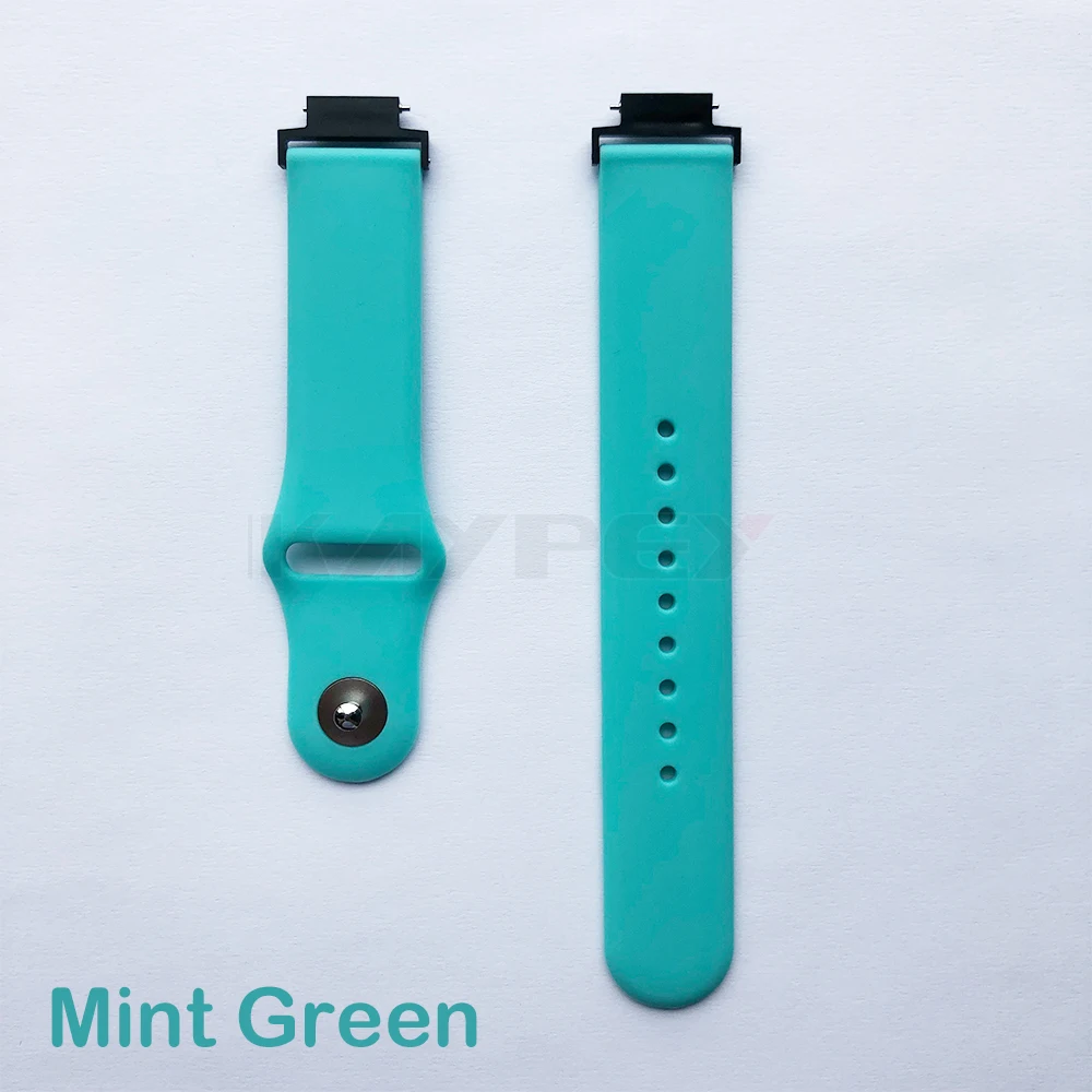 Мягкий силиконовый ремешок для Huami Amazfit Verge 3 ремешок для часов мягкий силиконовый ремешок для часов сменные полосы браслет ремни спортивный ремешок - Цвет: Mint Green