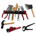 14 шт.компл. Инструменты для ремонта симуляторов, игрушки для мальчиков, ролевые игры, модель DIY, инструмент, игровой домик, садовая игрушка, набор, детские подарки