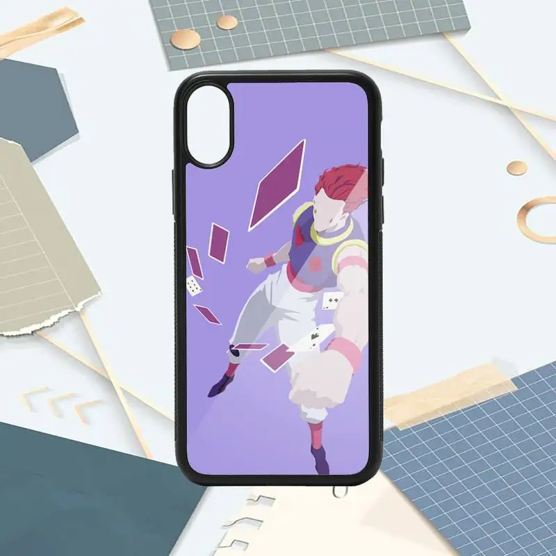

Anime Hisoka Hunter x Hunters Phone Case PC for iPhone 11 12 pro XS MAX 8 7 6 6S Plus X 5S SE 2020 XR