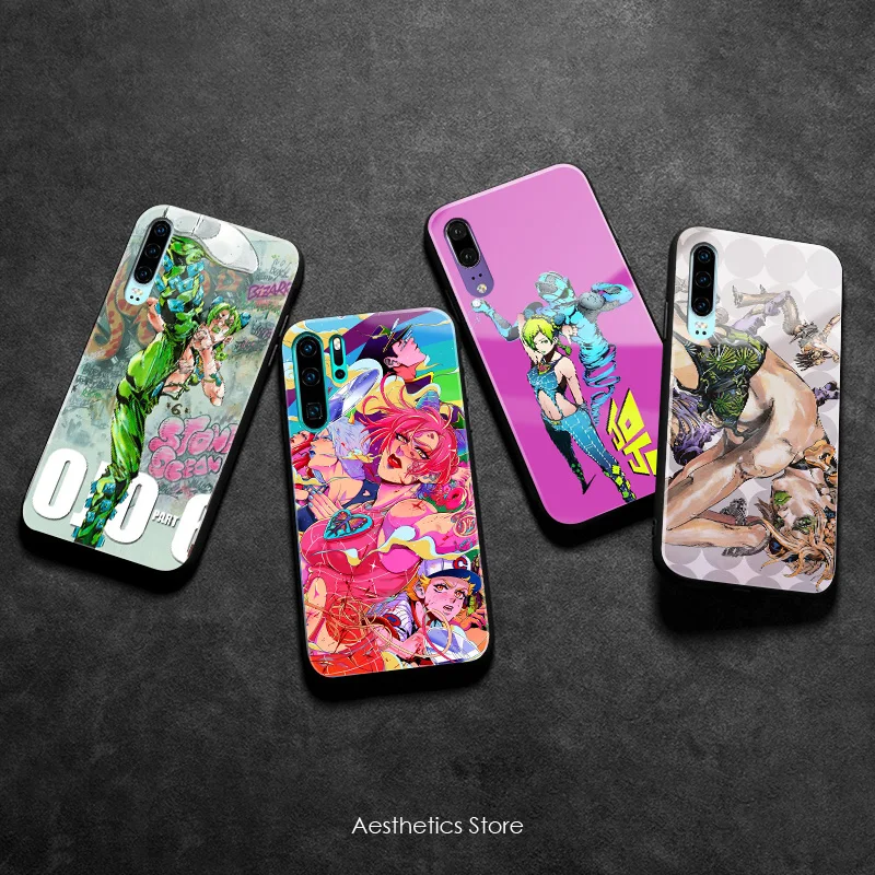 Мягкий силиконовый стеклянный чехол Jolyne Cujoh jojo 6 Stone Ocean для телефона huawei honor v mate p 9