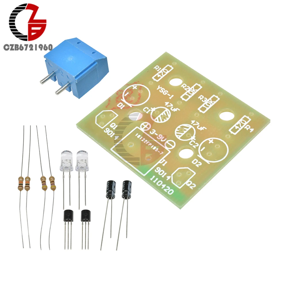 Печатная плата с сисветодиодный светодиодсветильник вспышкой 5 мм комплект