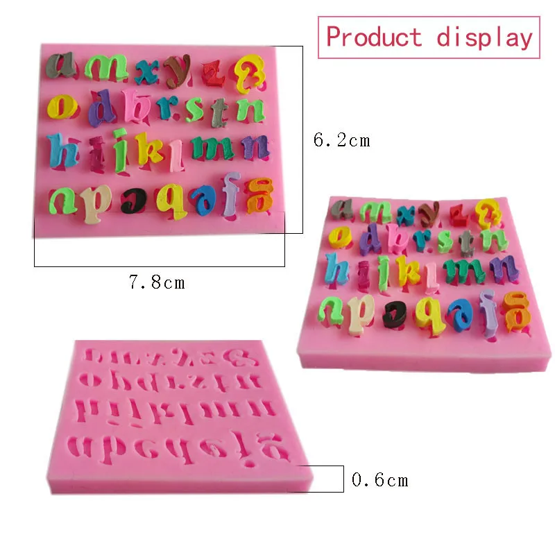 3 шт. силиконовая Цифровая форма для вырезания букв помадки конфет ремесла кексов