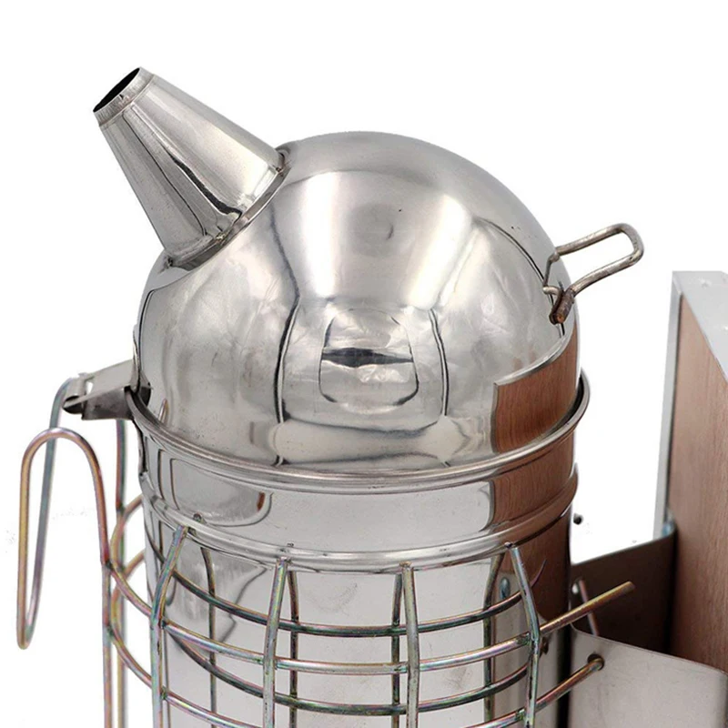 

Beekeeping Smoker Stainless Steel Equipment Hive Box Tool Supplies for Beehive Bee Manual Smoke Maker