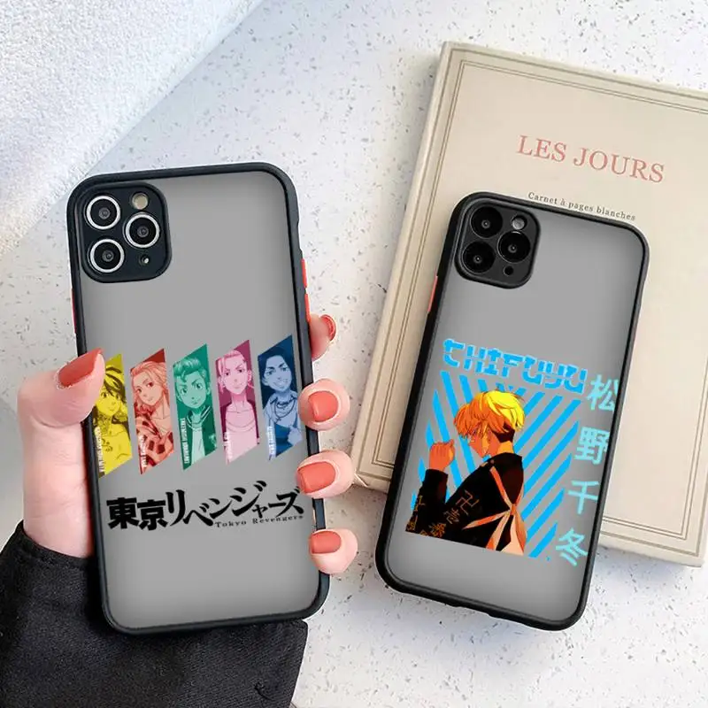 

tokyo revengers Phone Case For iphone 12 11 8 7 plus mini x xs xr pro max matte transparent cover