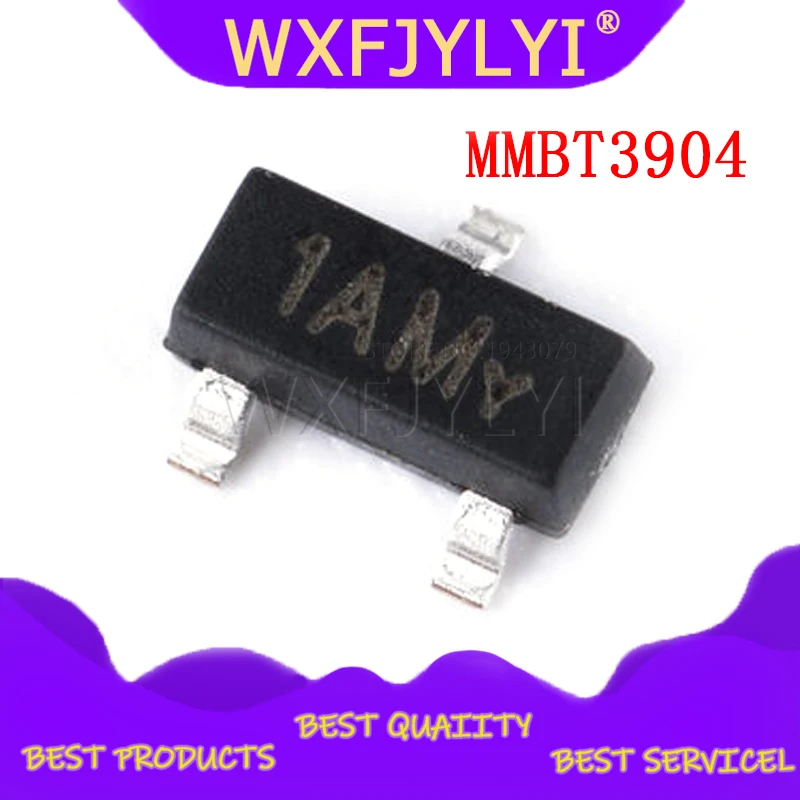 100 шт. MMBT3904 SOT23 3904 SOT 2N3904 SMD SOT-23 1AM новый транзистор | Электронные компоненты и