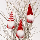Милый плюшевый гном кукла кулон Санта Клаус Рождественская елка подвесное украшение Новогодняя Рождественская вечеринка декоративные украшения