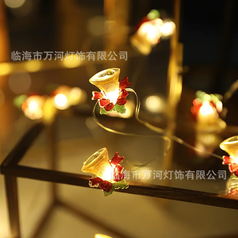 Tree LED String Lights Garland Snowflakes Christmas Decoration For Home Fairy Light New Year Xmas Decor 3M Santa Claus Christmas