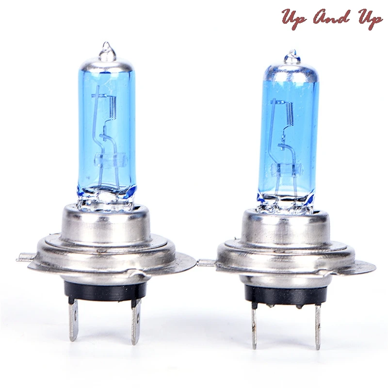 

Супер белый ближнего и дальнего света лампы белые противотуманные галогеновые лампы автомобиля H7 12В 55 Вт 6000 К светильник 5*3 см