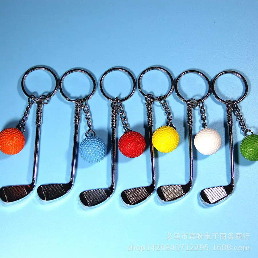 

Creative Color Golf Keychains DIY Key Rings Key Chain Jewelry Findings Clasp Jewelry Making Keychain Accessorie