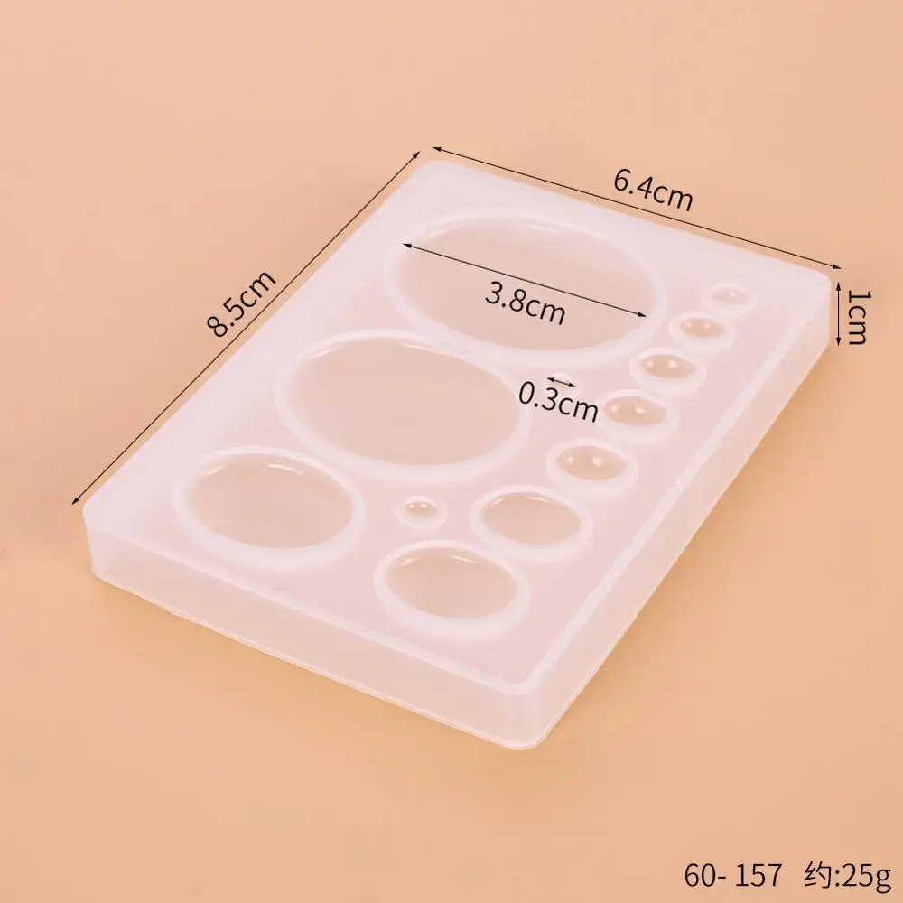 1pc Crystal Silicone Mold Half Ball Cabochon Pendant Resin Epoxy UV for Making Pedant Jewelry Exoxy Molds |