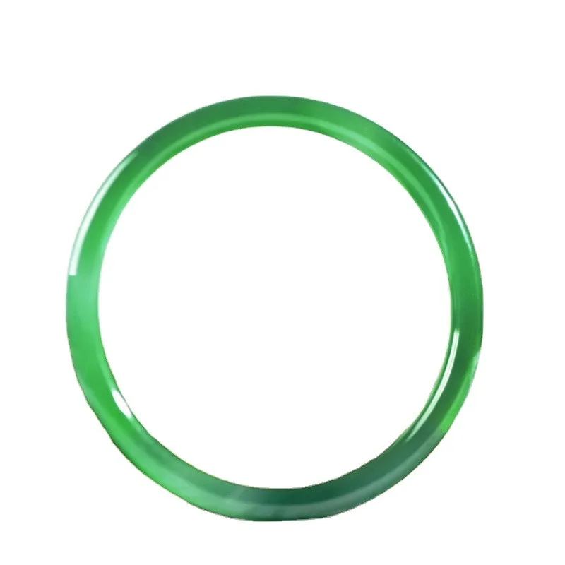 

Certified Green Jade Bangles Women Men Natural Chrysoprase Fine Jewelry Bangles Pink Chalcedony Genuine Jades Stone Bracelets