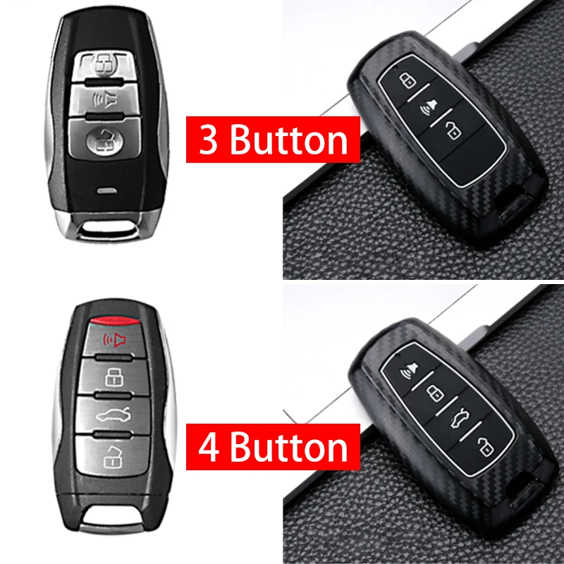 ABS углеродного волокна чехол ключа дистанционного управления автомобилем для Haval