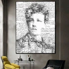 Современный декор, искусство на стену, фотография Артура Рембо, поэт, фотография для гостиной