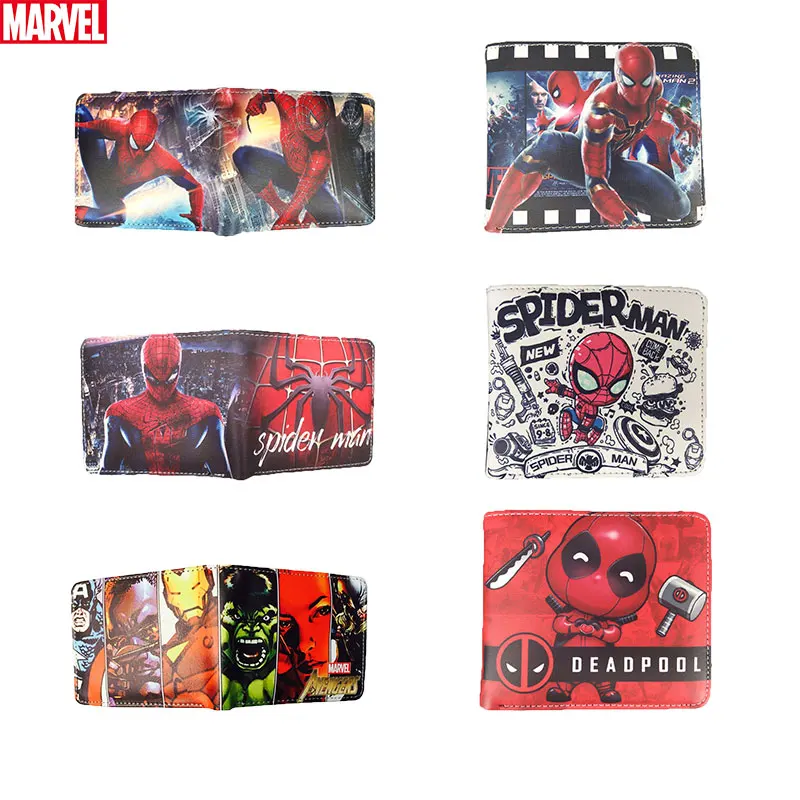 Детский кошелек с героями Marvel Человек-паук из искусственной кожи для мальчиков