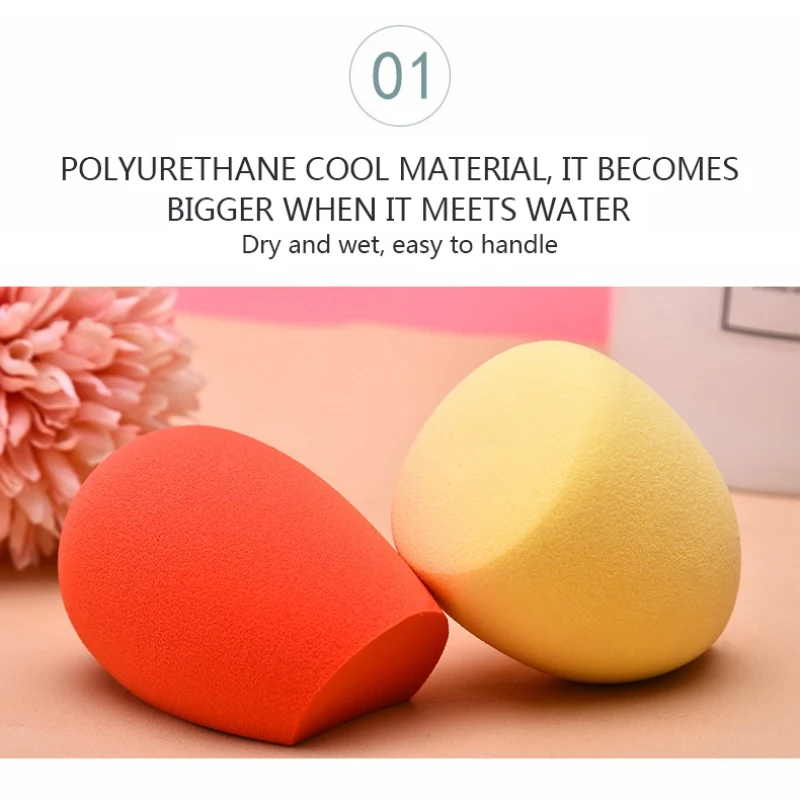 Гидрофильная полиуретановая водная капелька скошенная пуф для макияжа сухая