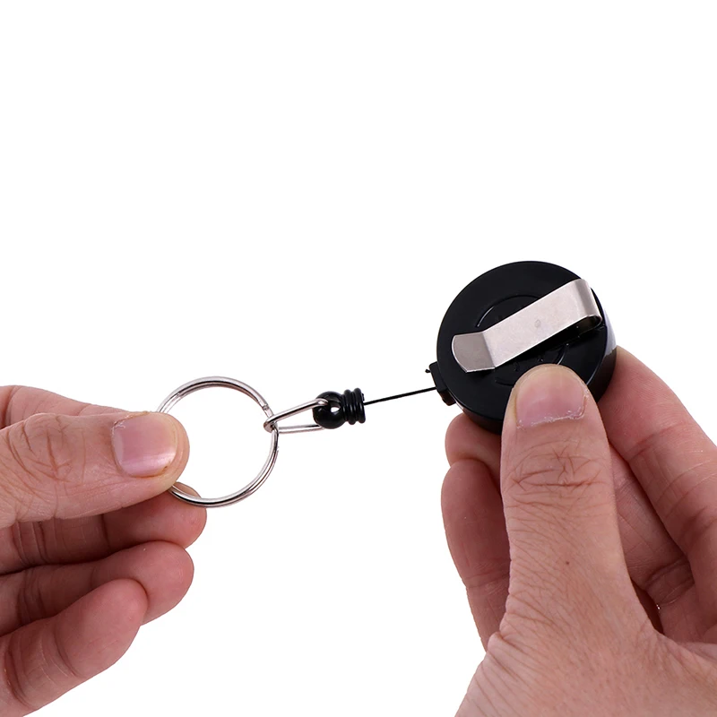 

1PCS Heavy Duty Key Rings Retractable Reel Badge ID Holder Belf Clip Nurse Name Card