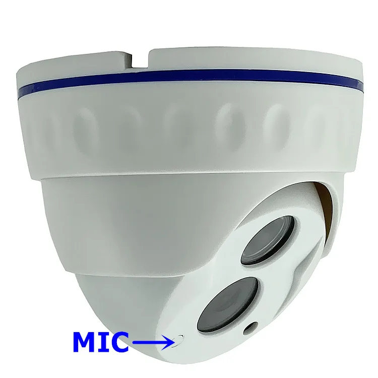Встроенный микрофон 4MP IP потолочная купольная камера Аудио NT98562 + SC401AI 2560*1440 H.265 42Mil