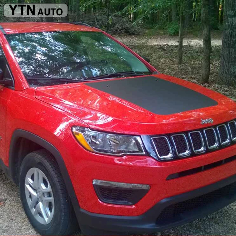 Автомобильные наклейки для Jeep Compass 2013-2020 TRAILHAWK Матовая Черная Виниловая наклейка