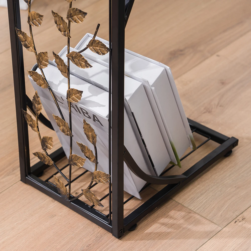 

NEW Multifunction Iron Side Coffee Table Simple Type Home Bar Decor