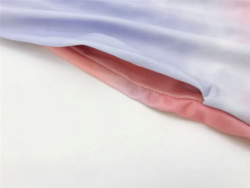 

Fashion Tracksuit Women Ladies Tie Dye Painted Long sleeve Casual Crops Sweatshirts top Elastic Shorts High waistStreetwear 2PCS