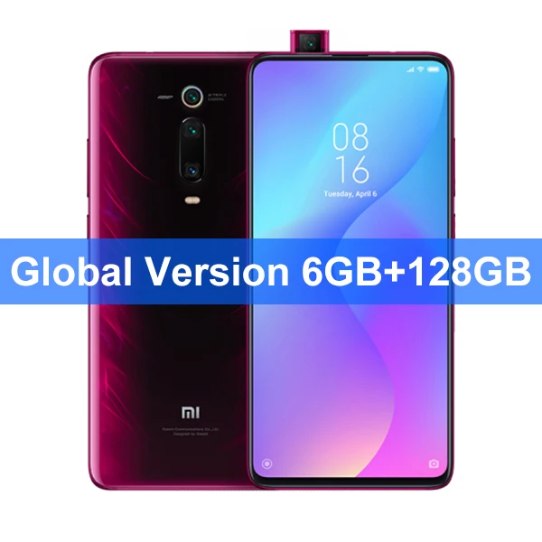 6GB 128GB Red Глобальная версия Xiaomi mi 9T Pro 6GB 128GB(Red mi K20 Pro) 48MP+ 20MP AI камера 6,3" в распознавании экрана 4000mAh NFC - Цвет: 6GB 128GB Red