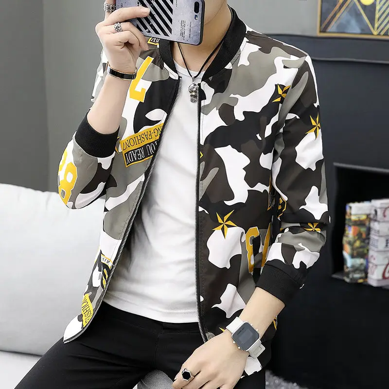 

Large 2020 Size Autumn Men Jacket Camouflage Male Loose Coat Jaqueta Masculino Windbreaker Bomber Jacket Casacas Para Hombre