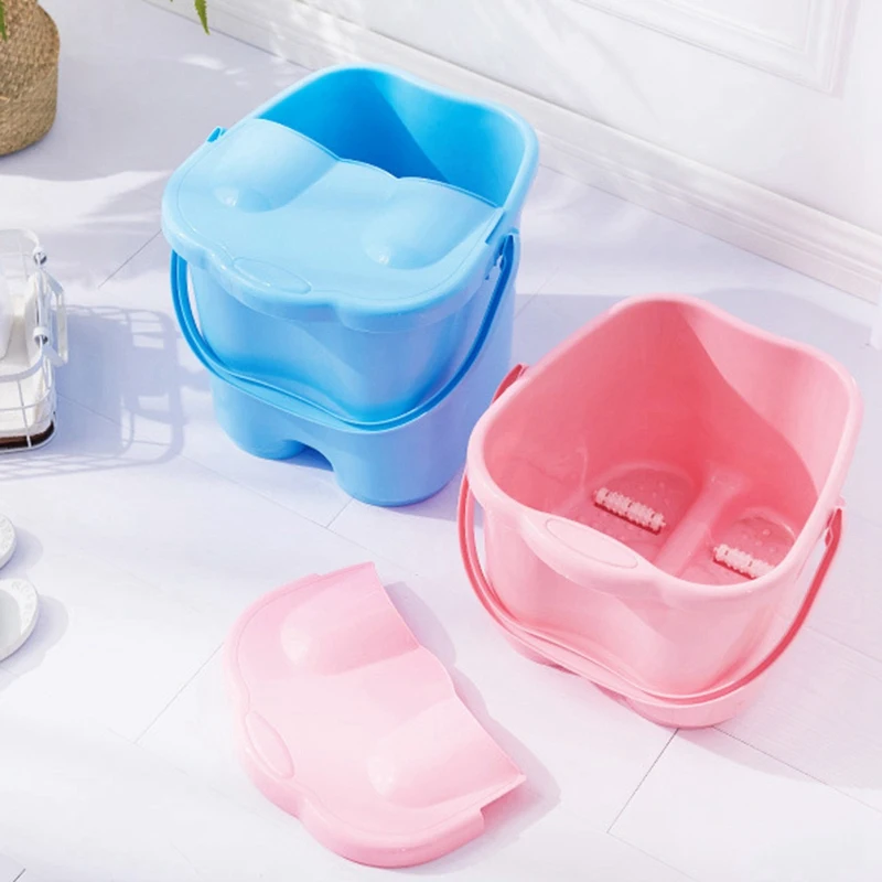 Ведро для замачивания ног Abs пластиковая Ванна массажный валик баррель ванны с