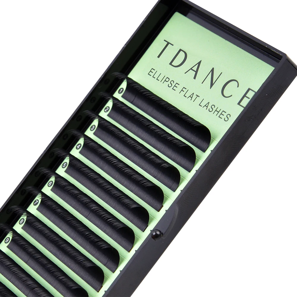 TDANCE 10 лотков/партия в виде плоского эллипса накладные ресницы разделенные