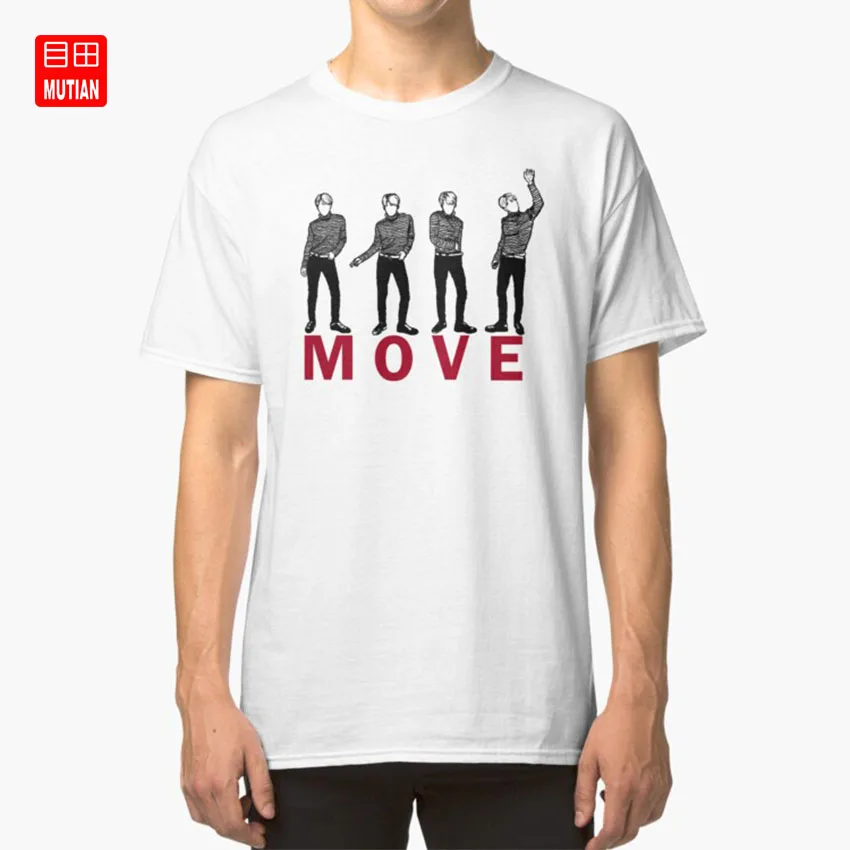 Дизайнерская футболка с надписью Move от Shinee's Taemin | Мужская одежда