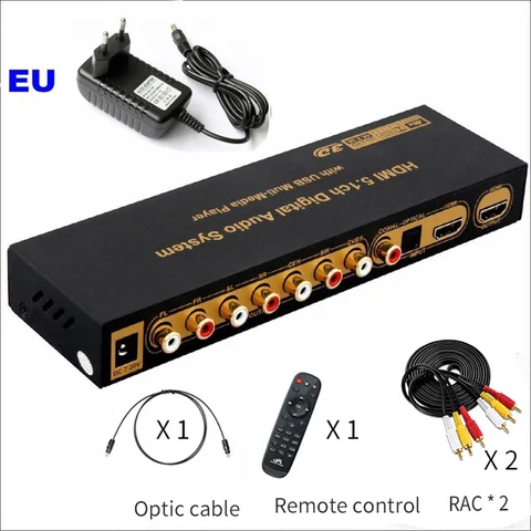 Аудиоконвертер HDMI 5,1, декодер ЦАП DTS AC3 FLAC PCUSB APE 4K * 2K HDMI, экстрактор, разветвитель, цифровой SPDIF ARC