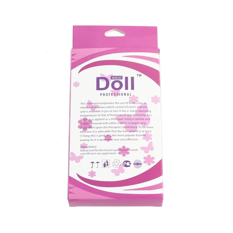 10/50/100 шт одноразовый Деревянный депрессор языка воском палка ручной