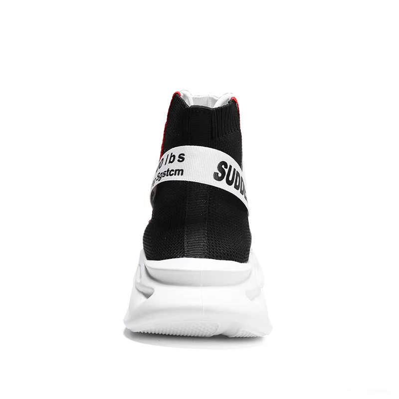 KJEDGB 2020 High-top Men's Shoes Unisex Fashion Socks Thick-soled Platform Sneakers Black White Big Size 36-46 | Обувь