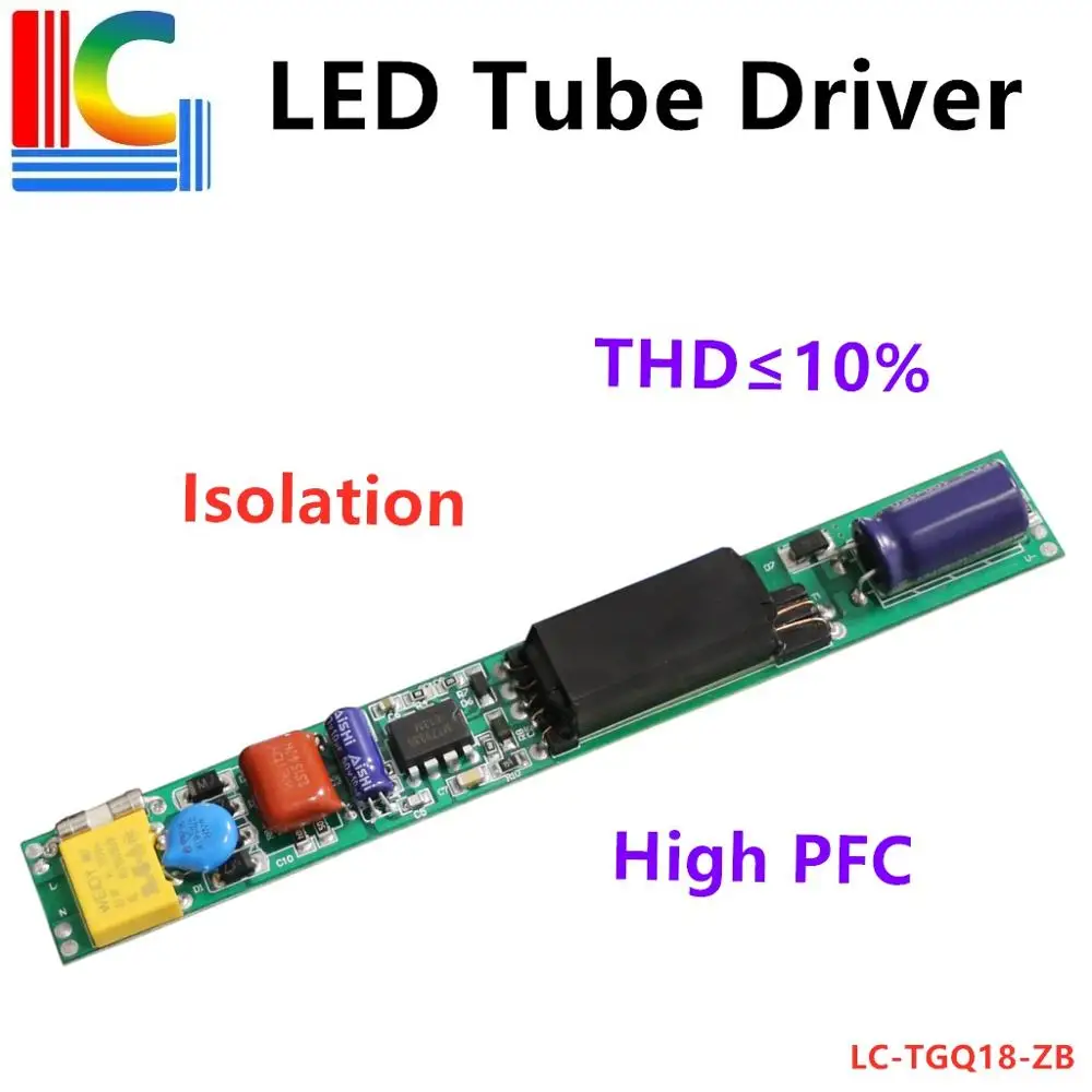 Изоляционный светодиодный адаптер трубного привода 5 шт. 110 В 240 в 6 Вт 9 12 15 18