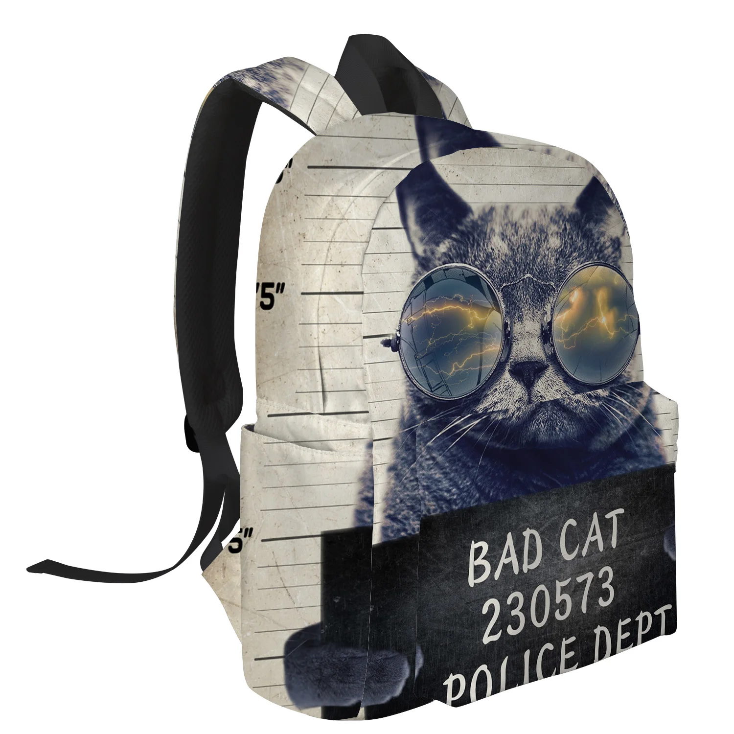 Ретро рюкзак для женщин и мужчин в британском стиле Bad Cat Bobtail рюкзаки путешествий
