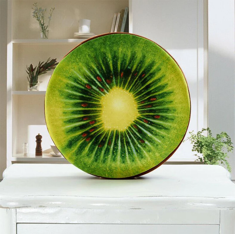 

Thicken Fruit Design Round Soft Plush Cushion Tatami Office Chair Cushion Kindergarten Cartoon Cute Seat Pad
