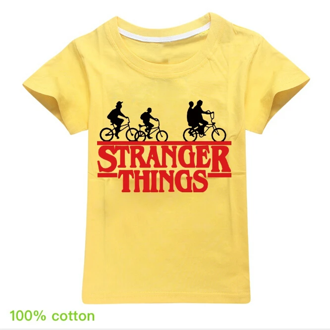 С принтом из сериала очень странные предметах детская одежда для мальчиков и