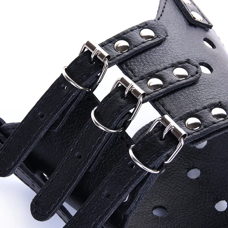 Muzzle Dog Soft Pu Leather Mouth Cover Mask Anti-Biting Anti-Barking Chewing Medium Large Pooch | Дом и сад