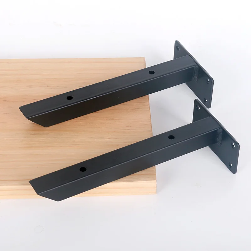 2PCS Wall Mounted Black Table Shelf Bracket Heavy Duty Bench Iron Support 10cm/15cm/20cm/25cm/30cm/35cm | Обустройство дома