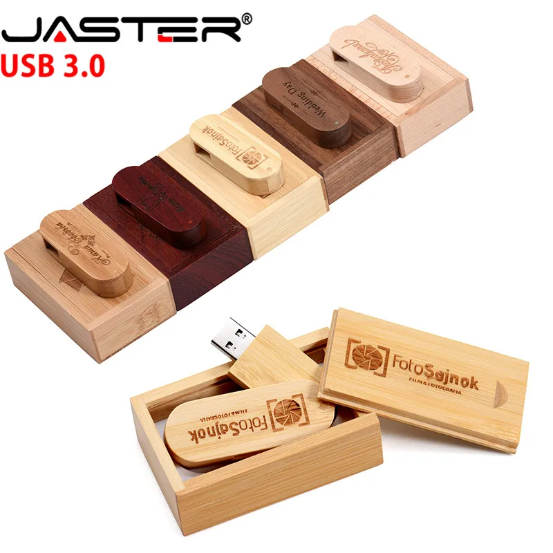 USB флеш накопитель JASTER в деревянной коробке 4/8/16/32/64 ГБ|USB флэш-накопители| |