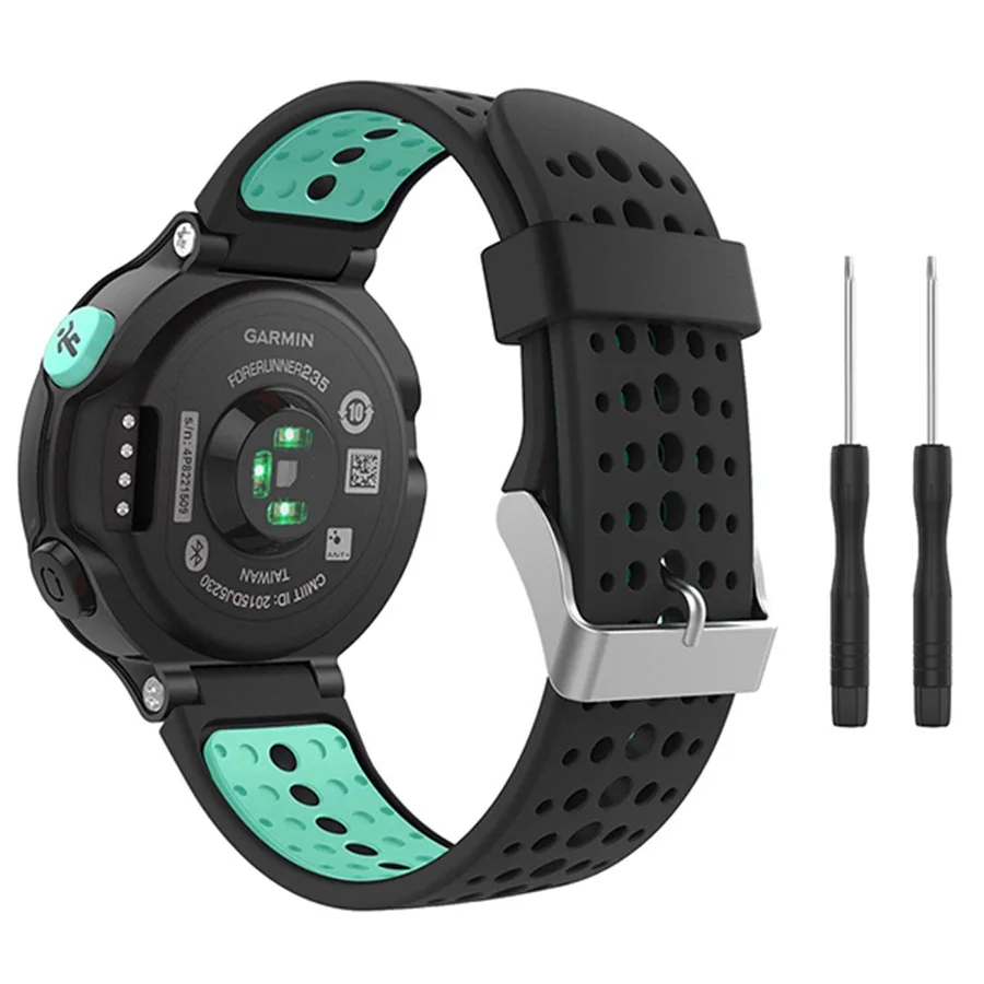 Силиконовый ремешок спортивный ремешок для наручных часов для Garmin Forerunner 220 230 235 620 630 735 Смарт-часы ремешок на запястье аксессуары для смарт-браслета