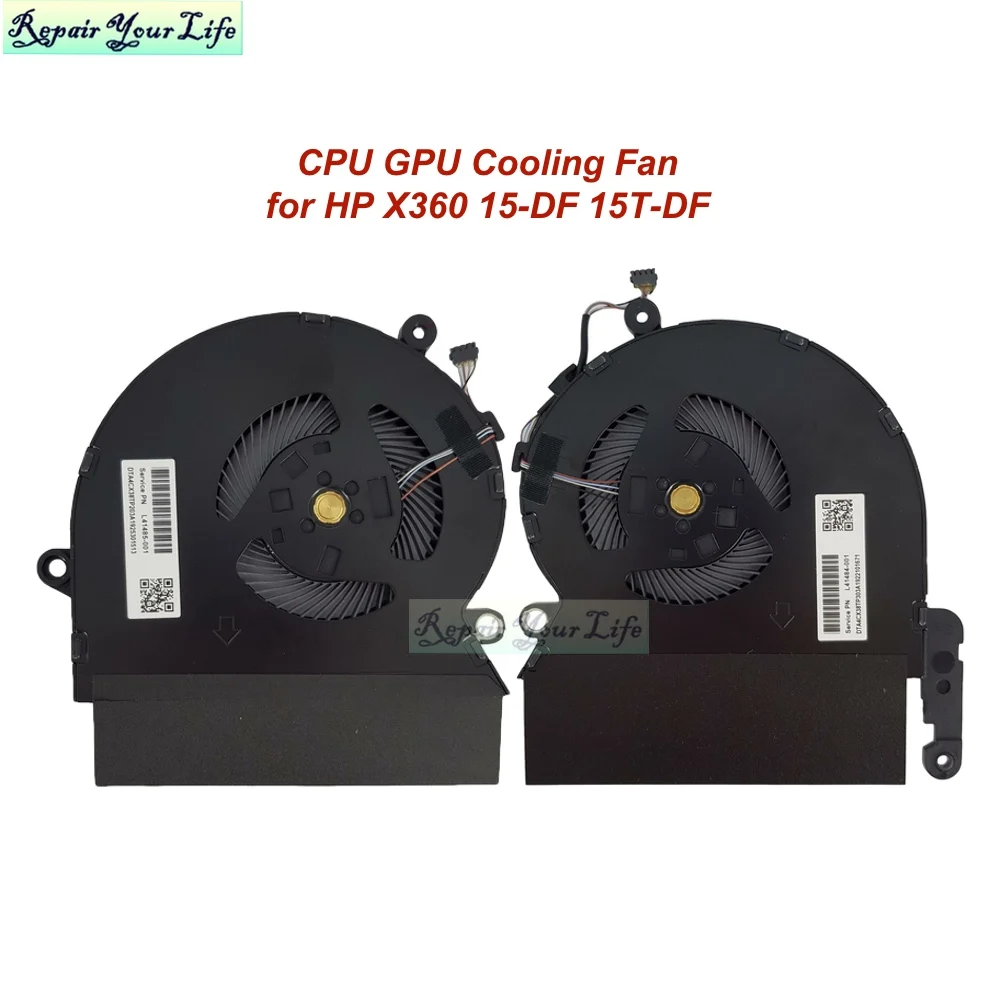 Laptop Cooling Fan For HP Spectre x360 15T-DF 15T-DF000 15-DF Notebook PC CPU GPU Fans Radiator Cooler L38109-001 L38108-001 New Laptop Cooling Fan For HP Spectre x360 15T-DF 15T-DF000 15-DF Notebook PC CPU GPU Fans Radiator Cooler L38109-001 L38108-001 New