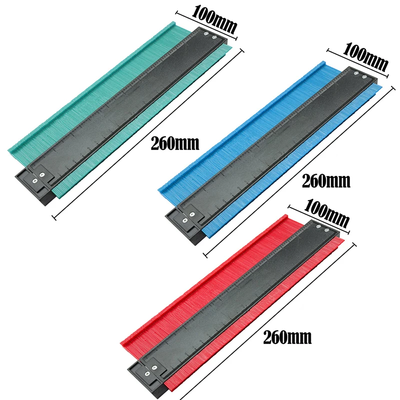 10 inch Multifunction Contour Gauge Tiling Laminate Tiles Shaping Wood Measure Ruler ABS Duplicator | Инструменты