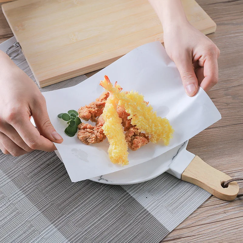 

Frying Pad Paper Tempura Oil Absorbing Paper Frying Barbecue Oil Filter Paper Kitchen Fried Food Oil Absorbing Paper 50 Pic