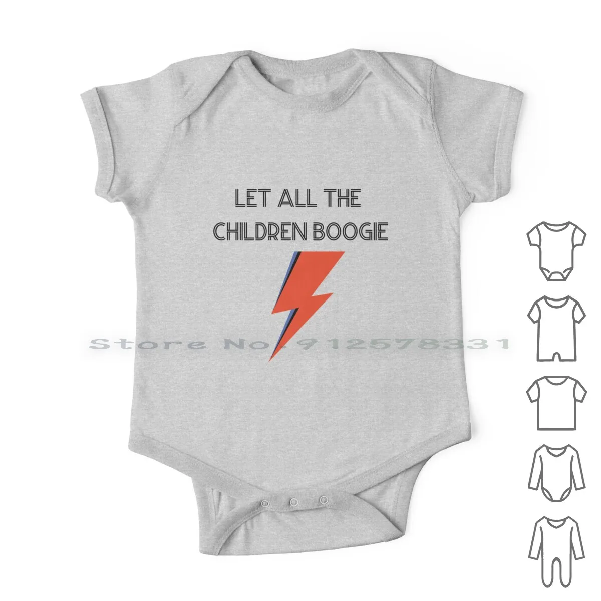 Let All The Children Boogie , Black Newborn Baby Clothes Rompers Cotton Jumpsuits Starman Bowie Ziggy Glam Pop Shine 70s